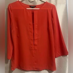 Express Women's Vibrant Red Blouse
